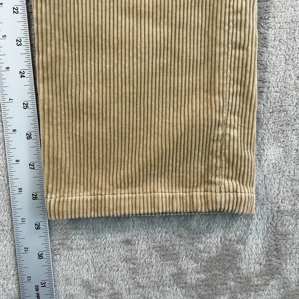 Polo Ralph Lauren Cord‎ Corduroy Pants Trousers Women 28x29 (Tag 16) Beige Pony